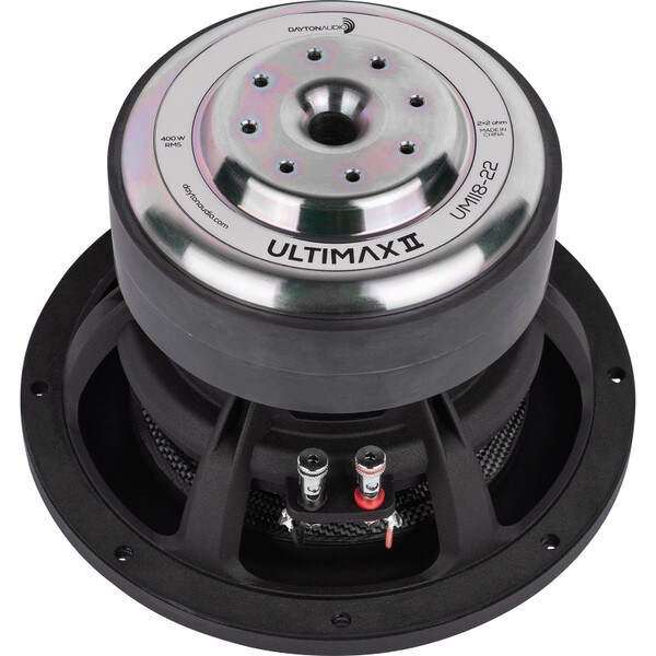 Main product image for Dayton Audio UMII8-22 Ultimax II 8" DVC Subwoofer 2 Ohm Per Coil295-708